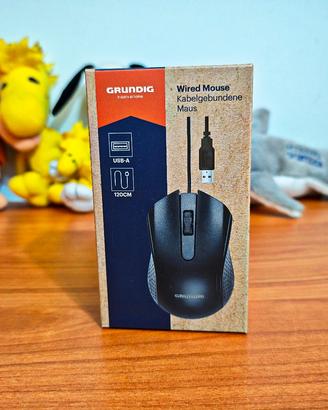 Mouse Con Filo Grundig USB-A Nero - Nuovo Sigillat