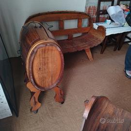 Poltrone per giardino o taverna a botte