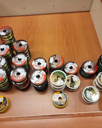 stock di 85 rotoli filo pesca