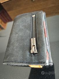 Portafogli  GUGGIARI  in pelle e tessuto 