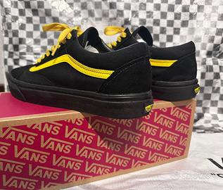 Vans personalizzate  Nere e Gialle taglia 43