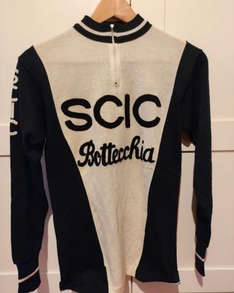 Maglia ciclismo lana SCIC Bottecchia 78 79 manica