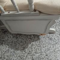 Sedia a dondolo shabby 