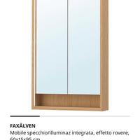 Vetrinetta bagno IKEA con led integrato