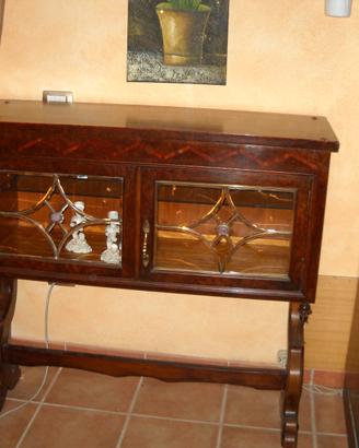 MOBILE BAR CON VETRI MOLATI