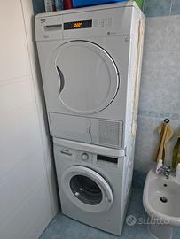 colonna lavatrice bosch e asciugatrice beko