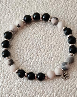 Bracciale uomo di pietre dure naturali