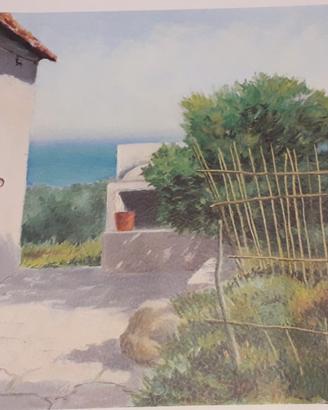 Quadro su cartoncino di casa rustica