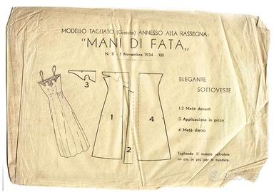 021> Mani di Fata Cartamodello Elegante Sottoveste
