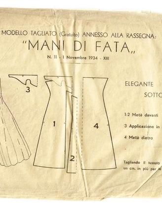 021> Mani di Fata Cartamodello Elegante Sottoveste