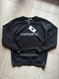 Felpa Cahrartt Crewneck Scritta ric. L nuova