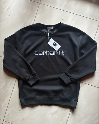 Felpa Cahrartt Crewneck Scritta ric. L nuova