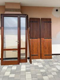 Portafinestra in legno douglas
