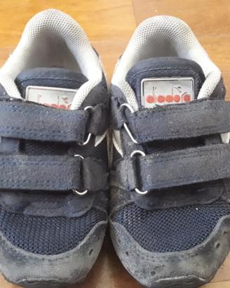 scarpe DIADORA pelle e tessuto  bambino n. 24