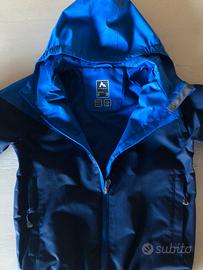 Giacca a vento bicolor blu