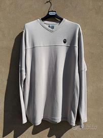 T-shirt Nike Grigia Scollo a V - Taglia M