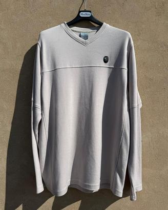 T-shirt Nike Grigia Scollo a V - Taglia M