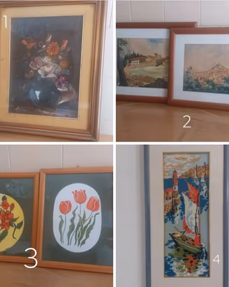 Lotto Quadri Vintage e d'Arredo
