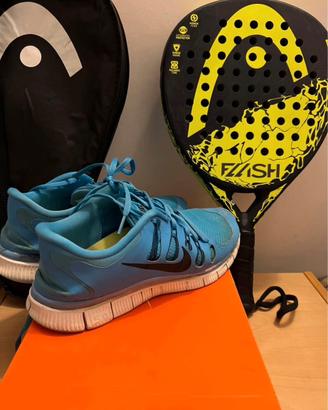 Racchetta da Padel Head + scarpe Nike 43