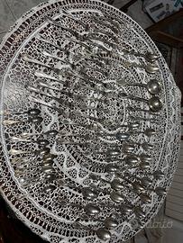 Set posate color argento senza coltelli