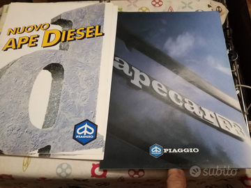 Depliant brochure pubblicitari Piaggio ape