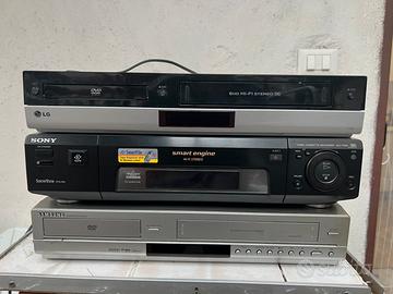 Lotto 3 videoregistratori Sony LG Samsung