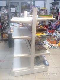 scaffalatura metallo verniciato bianco