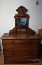 Credenza vintage con specchio