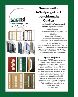 Infissi in PVC