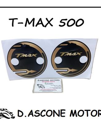 2 ADESIVI LATO STTORE VARIATORE TMAX 500 530 NERO 
