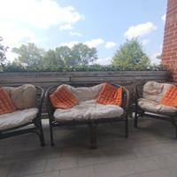 Salottino esterno  in bambu e legno