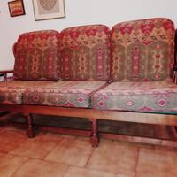 Divano 3 posti ciliego