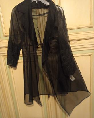 coprispalle nero di chiffon 