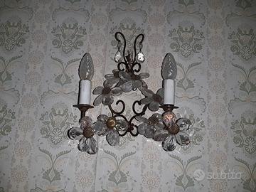 Lampadario e n°2 applique vintage