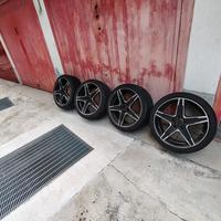 Set 4 Gomme+4 cerchi in lega, per Mercedes 