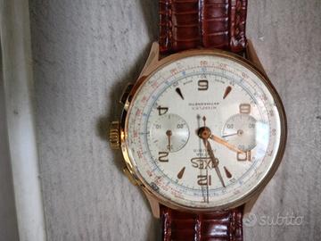 Orologio cronografo oro 18 carati 