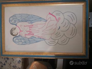 quadro ricamato a mano 