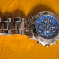 orologio crono in acciaio.squadra INTER 