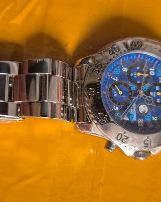 orologio crono in acciaio.squadra INTER 