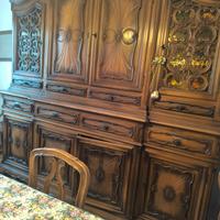 sala da pranzo completa stile Barocco in legno Noc