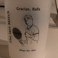 Bicchiere tennis Rafa Nadal