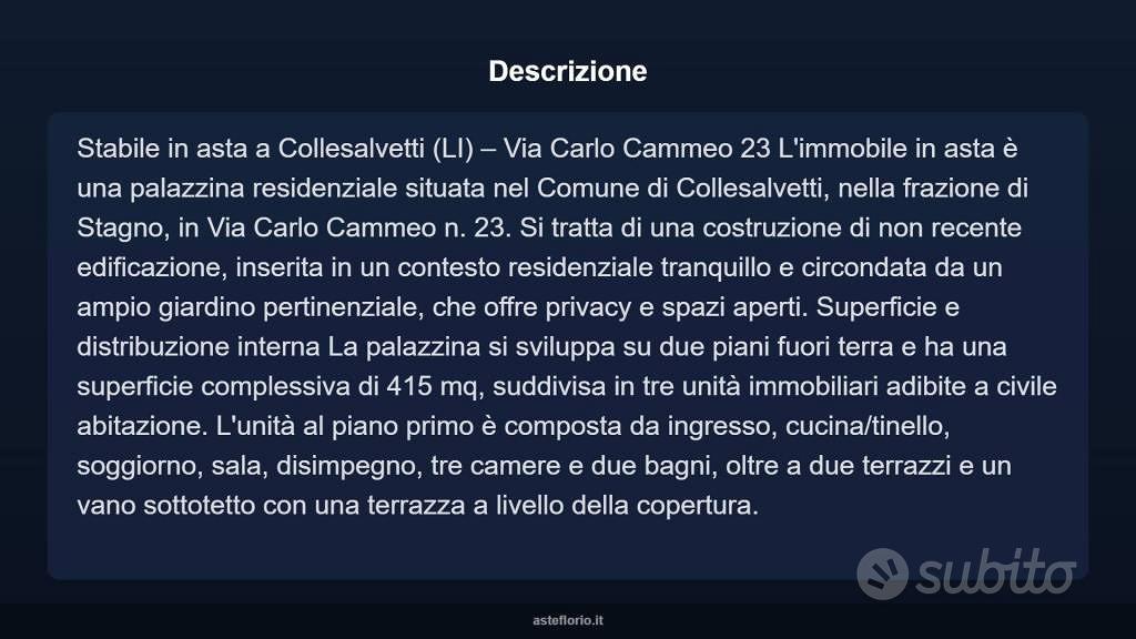 Appartamento – Collesalvetti, Villaggio Emilio, Stagno - Vista 4