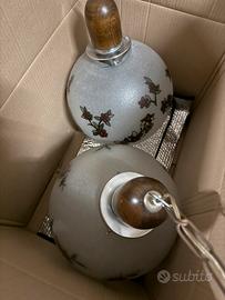 Coppia lampadari anni 70