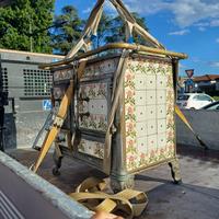 Stufa in ceramiva maiolica da collezione anni 50