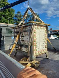 Stufa in ceramiva maiolica da collezione anni 50