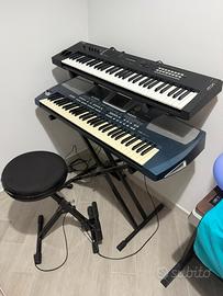 Tastiera korg e synth yamaha.