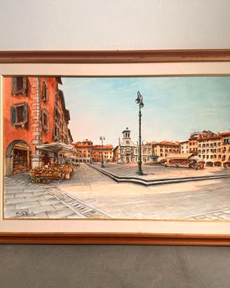 Quadro vintage paesaggio udinese (Angelo Bullo)