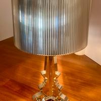 Lampada da tavolo tipo KARTELL argento