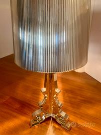 Lampada da tavolo tipo KARTELL argento