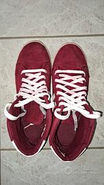 Sneakers scarpe donna uomo unisex bordeaux 